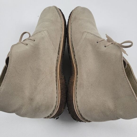 Clarks Desert Chukka Boots Men's Sz 9.5 M Sand Suede Soft Crepe Sole 3169 - Picture 9 of 11